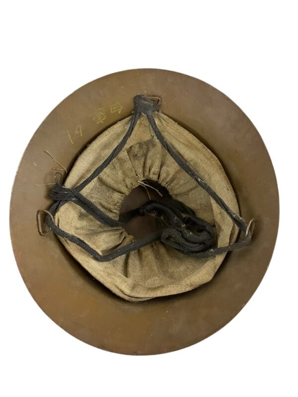 WW2 Japanese Japan Civil Defence Steel Helmet - Image 6