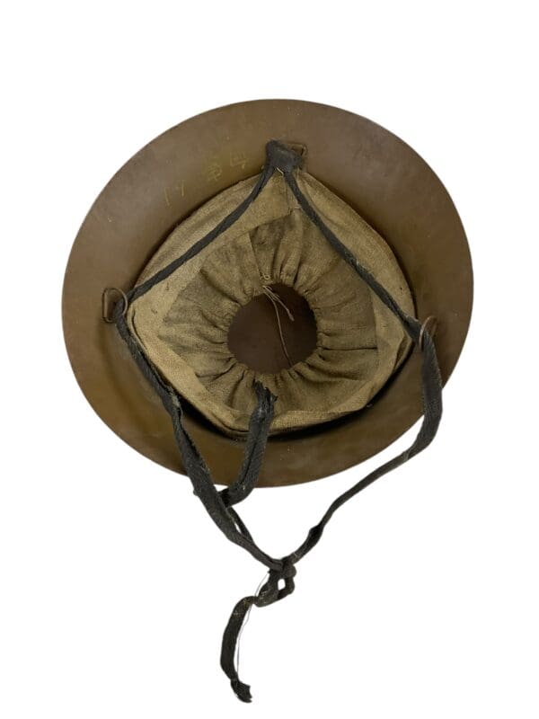 WW2 Japanese Japan Civil Defence Steel Helmet - Image 5