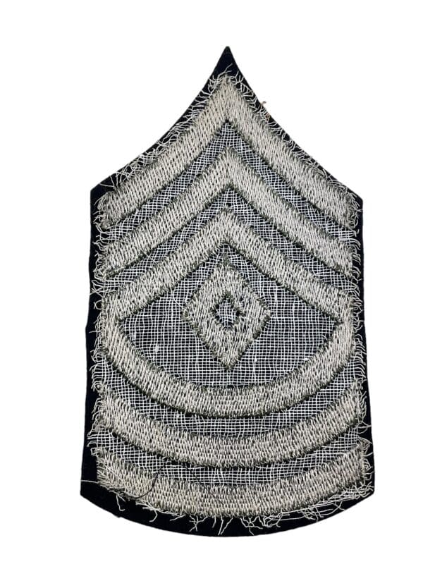 WW2 US Army First Sergeant Rank Sleeve Insignia Embroidered On Wool Single