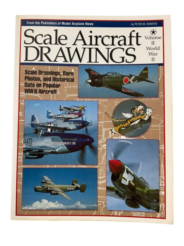 WW2 US Scale Aircraft Drawings Vol 2 Softcover Reference Book