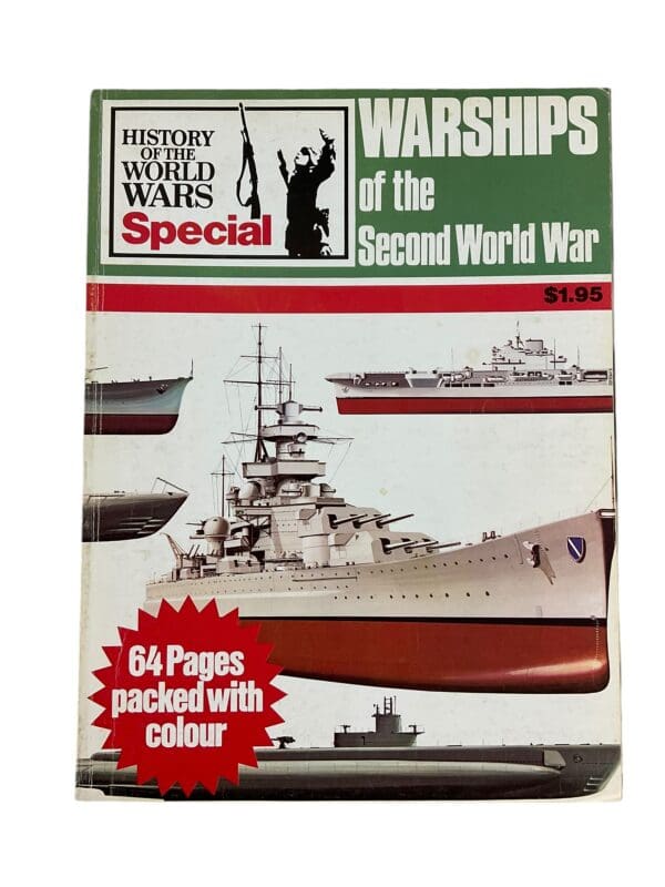 WW2 US British German Warships of the Second World War Softcover Reference Book