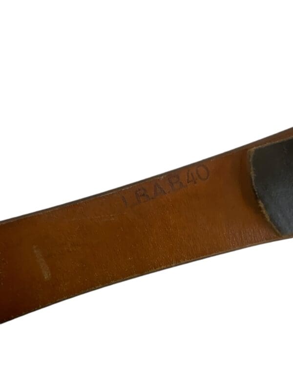 WW2 German Luftwaffe EM/NCO Leather Equipment Belt L.B.A Marked 1940 Dated Mint - Image 4