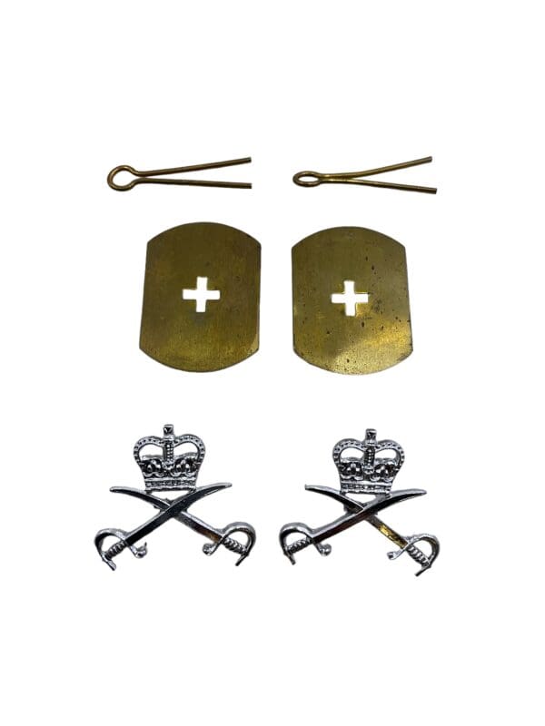 British Army PT Instructors Staybright Collars Insignia Pair