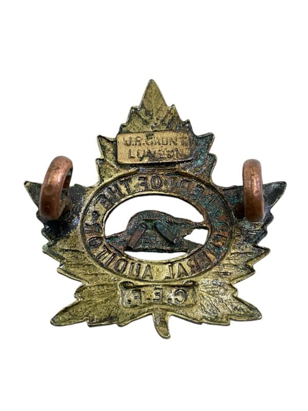 WW1 Canadian CEF Department of the Auditor General Officers Collar Insignia Single