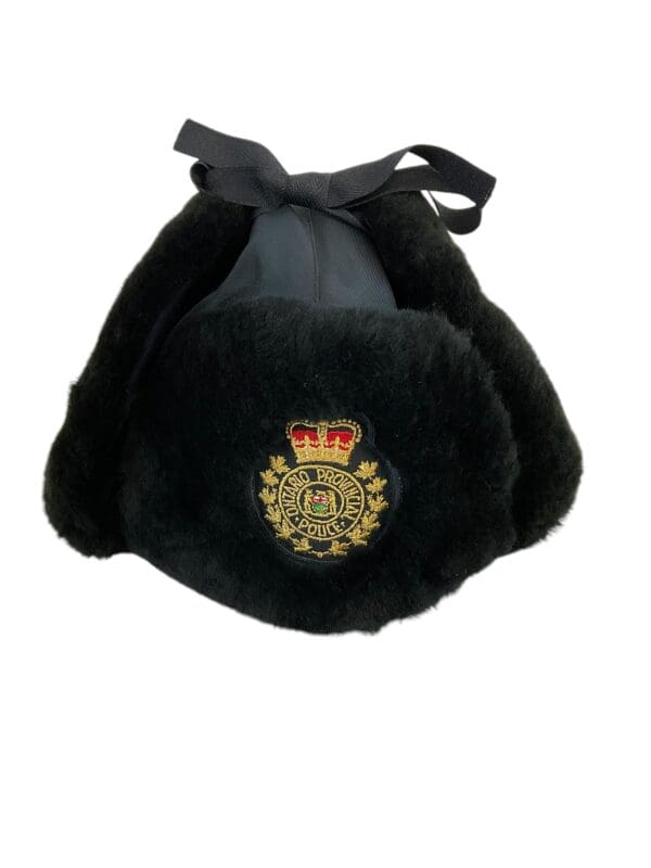 Canadian Ontario Provincial Police OPP Winter Hat Size 7 1/2 with Badge