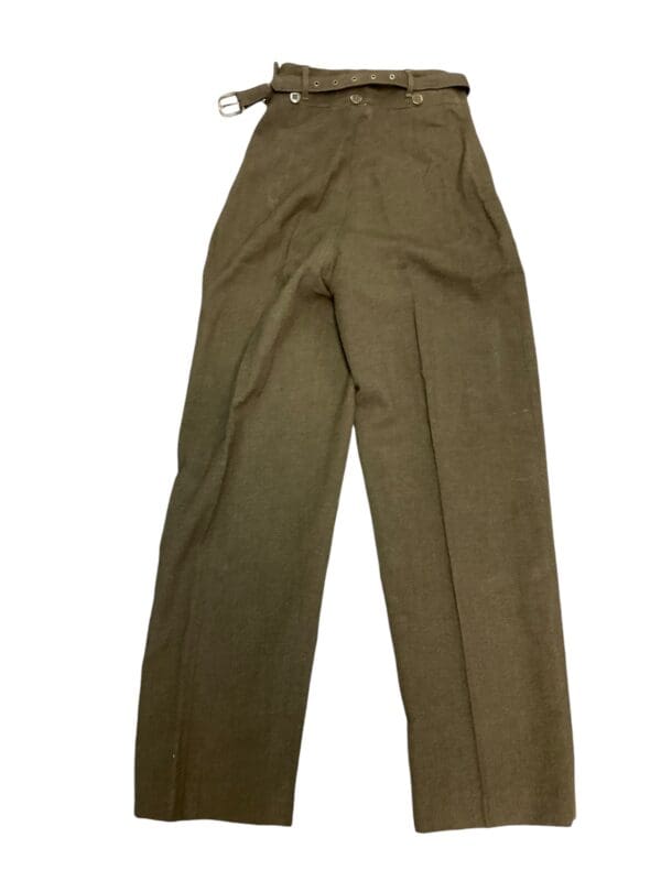 Canadian Army Korean War CWAC Women's Army Corps Slacks Size 14 Tall Dated 1953