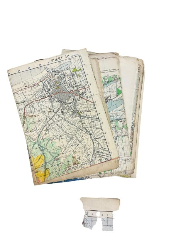 WW2 Canadian Map Case with 36 NWE Maps France Belgium Holland - Image 6