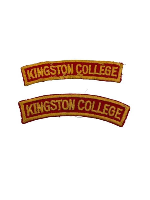 British Kingston College OTC Shoulder Titles Insignia Pair