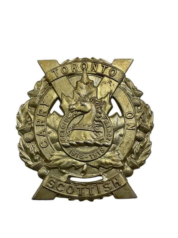 WW2 Canadian Toronto Scottish Regiment Cap Badge