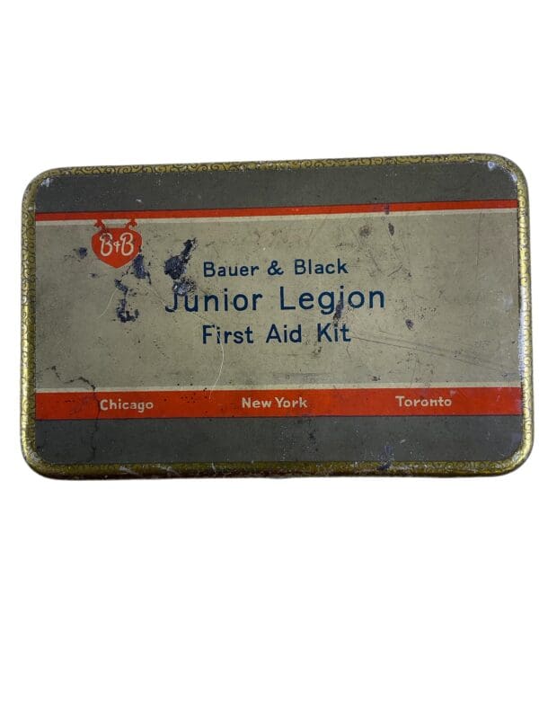 WW2 Canadian First Aid Kit Junior Legion Bauer and Black Empty