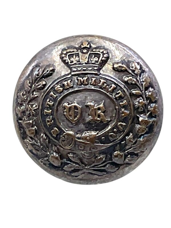 British Militia Upper Canada Small Officers Button