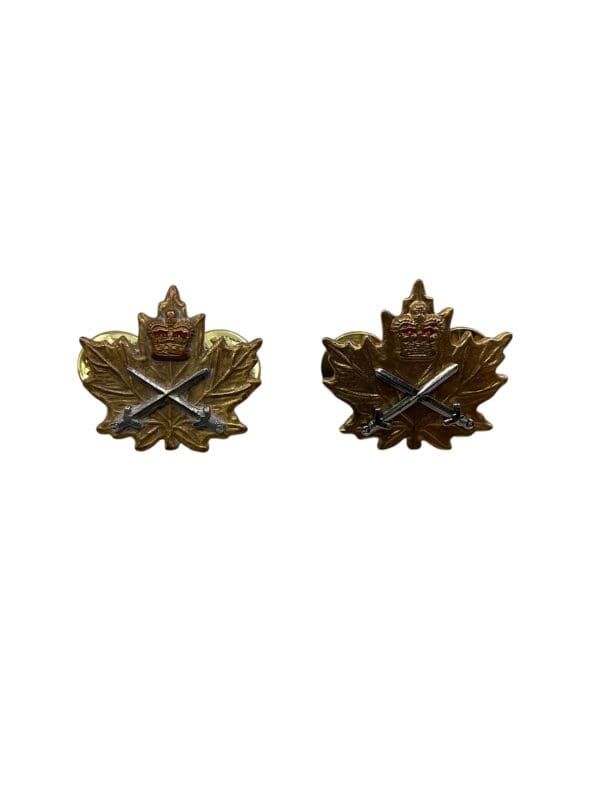 Canadian Forces CIC Army Cadet Instructor Collars Insignia Pair