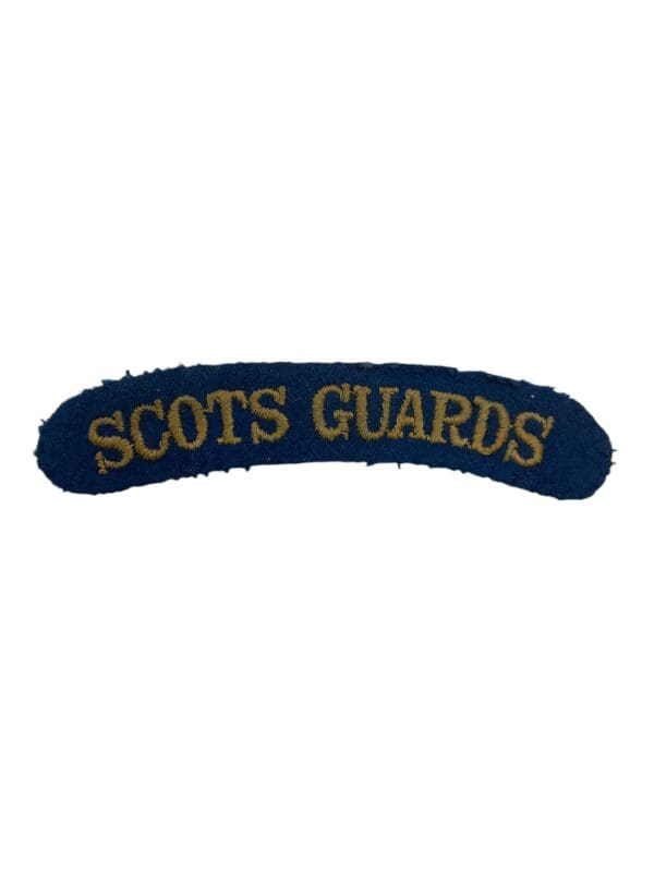 WW2 British Scots Guards Shoulder Title Insignia Single