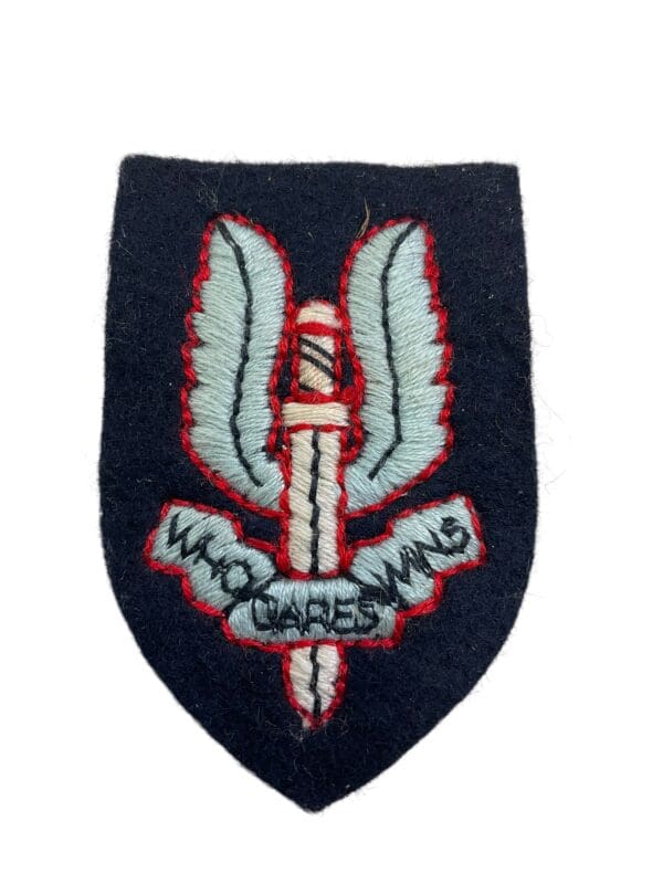 British Special Air Service SAS Cloth Cap Badge