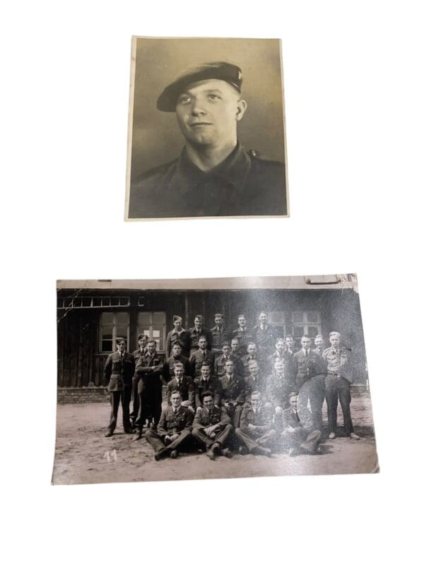 WW2 British Cheshire Regiment Soldiers Service Pay Book Photos and MID Certificate Dunkirk POW