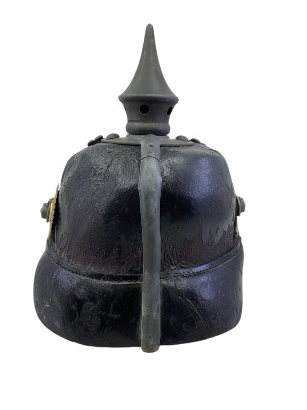 WW1 Imperial German Baden Pickelhaube M15 Spiked Helmet IR 170 - Image 3