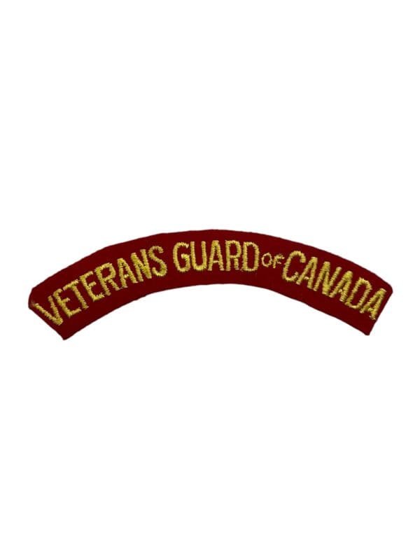 WW2 Canadian Veterans Guard of Canada Shoulder Title Insignia Single