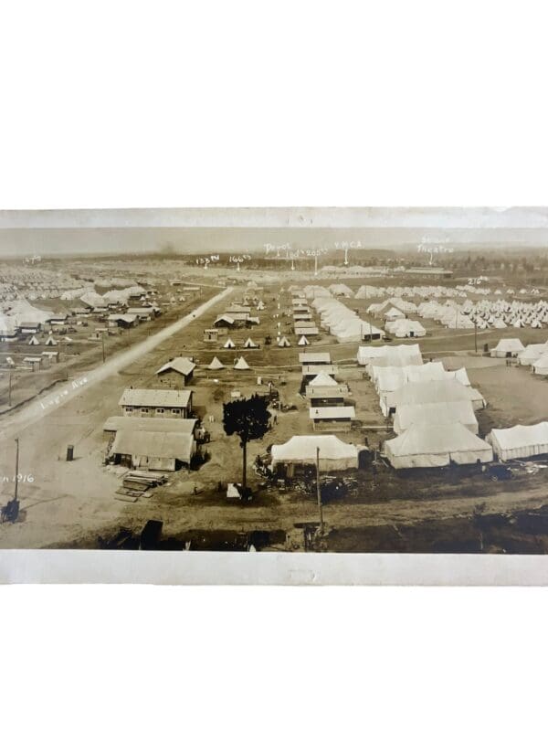 WW1 Canadian CEF Camp Borden Battalion Tent Lines 1916 Yard Long Photo - Image 9