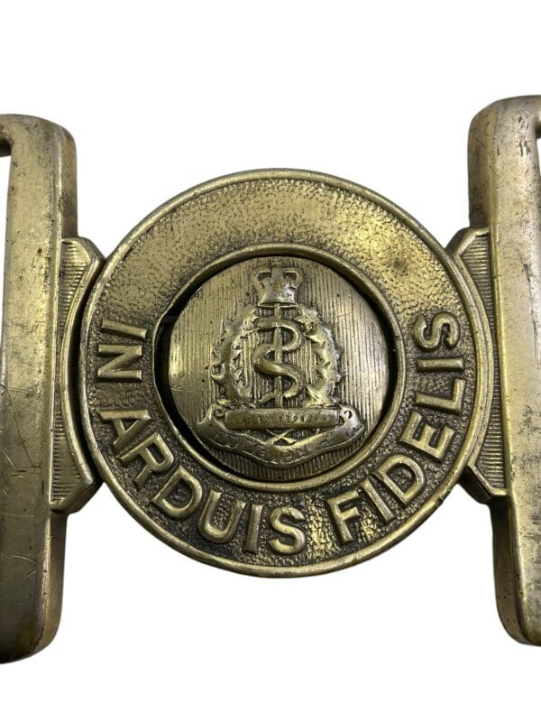 Royal Canadian Army Medical Corps RCAMC Brass Belt Buckle