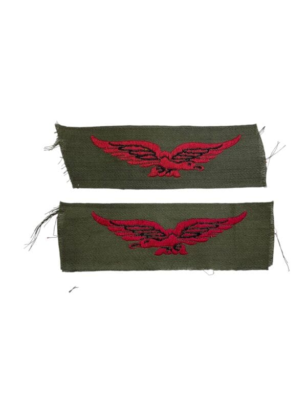 WW2 Canadian RCAF Tropical Sleeve Eagles Insignia Pair