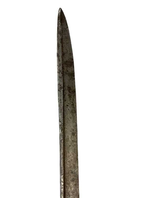 French Napoleonic Navy Officers Sword with Scabbard Bone Handle 26 Inch Blade - Image 19