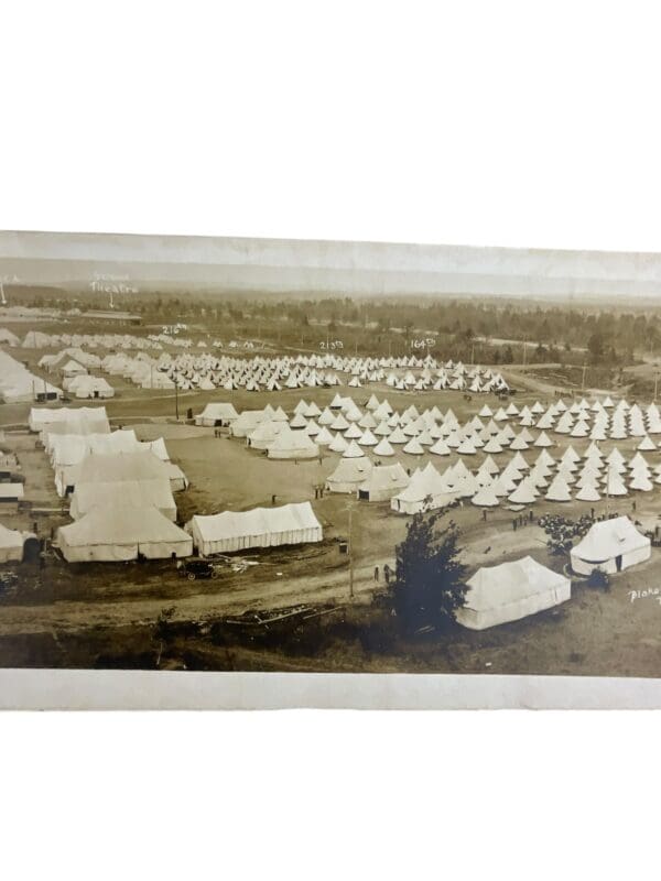 WW1 Canadian CEF Camp Borden Battalion Tent Lines 1916 Yard Long Photo - Image 10