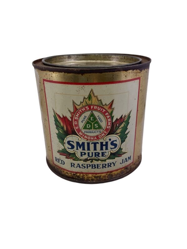 WW1 Canadian CEF ED Smith Red Raspberry Jam Can Home Front