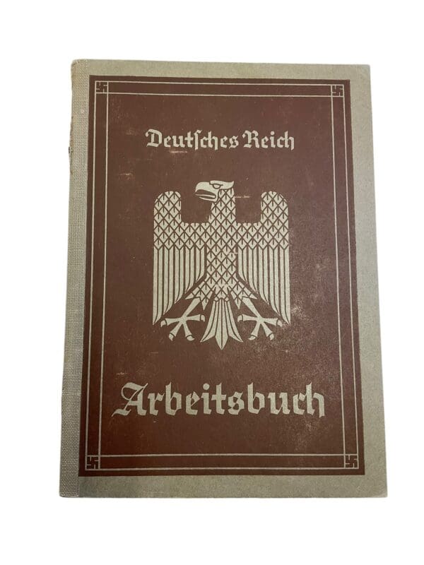 WW2 German Arbeitsbuch Employment Record Book - Scharf