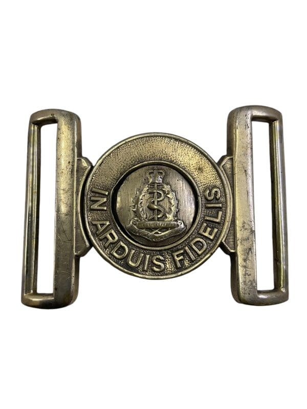 Royal Canadian Army Medical Corps RCAMC Brass Belt Buckle