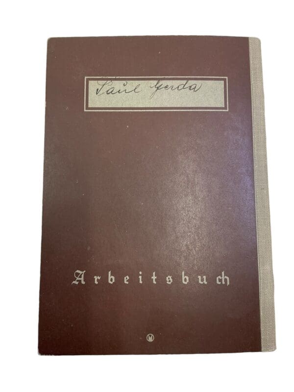 WW2 German Arbeitsbuch Employment Record Book - Gerda - Image 3