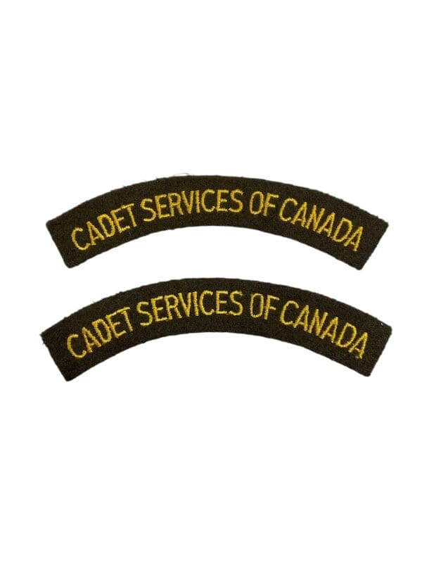 Canadian Cadet Services of Canada Shoulder Titles Insignia Pair