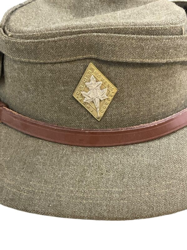 Canadian Womens Army Corps Named Peak Cap Hat - Image 8