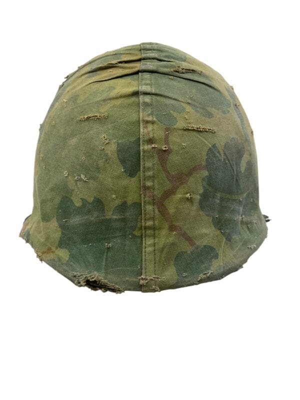 Vietnam War Era US Army Steel Helmet With Camo Cover