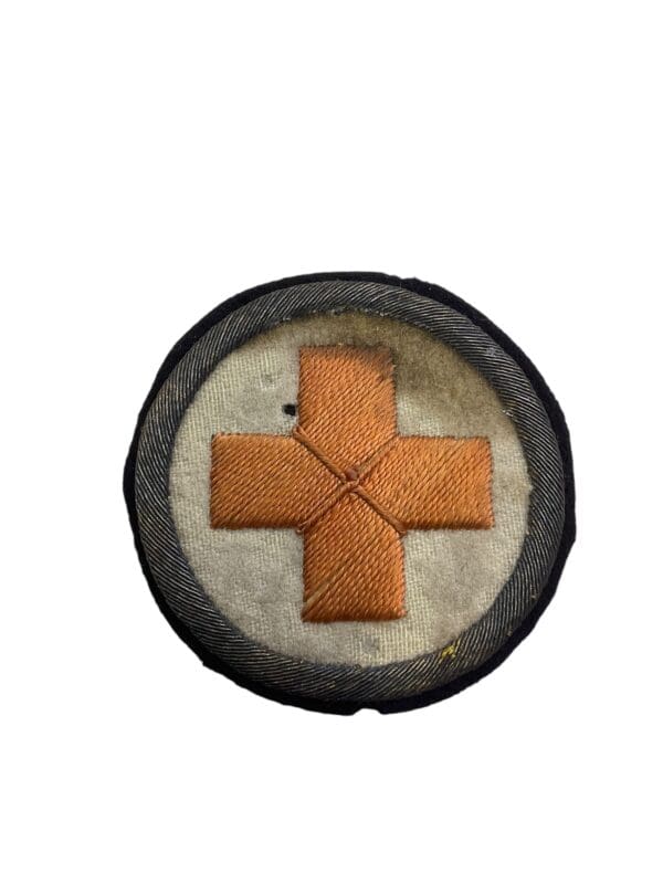 WW1 British RAMC Volunteer Silver Wreath Medical Orderly Patch