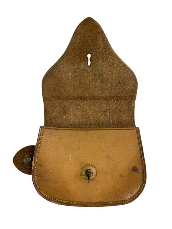 British Boer War Officers Leather Ammo Pouch - Image 3