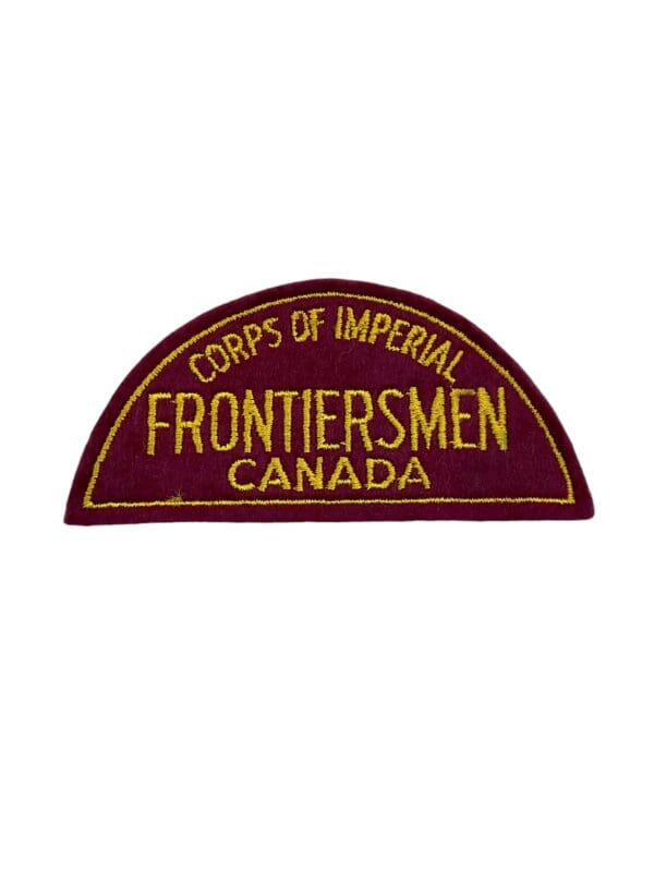 Canadian Corps of Imperial Frontiersmen Shoulder Title Insignia