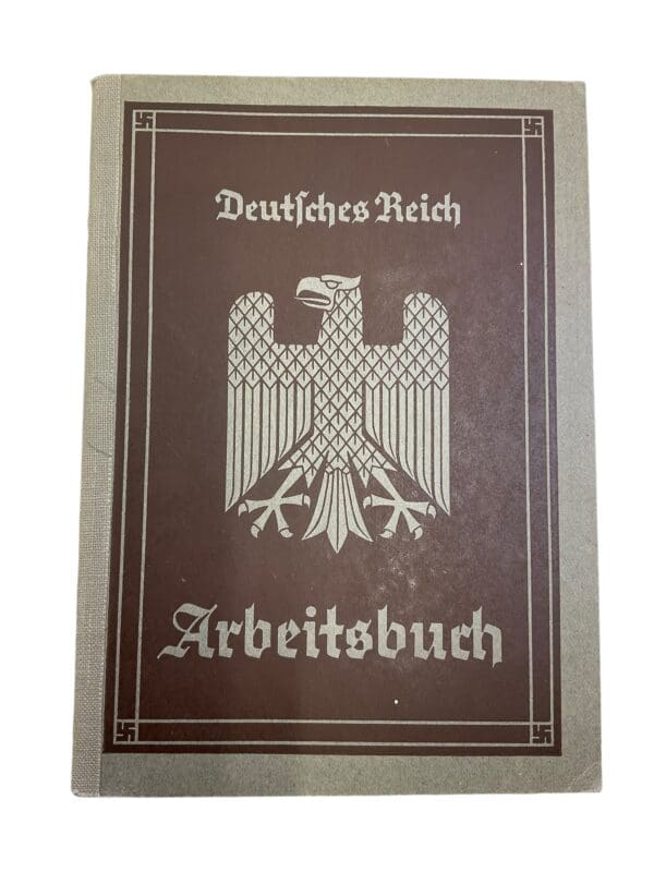 WW2 German Arbeitsbuch Employment Record Book - Hefendehl