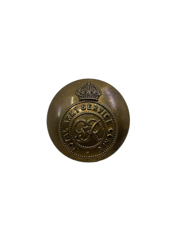 WW2 British Royal Army Service Corps Large Officers Button