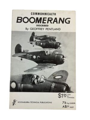 WW2 Australian Boomerang Described Book