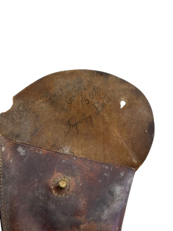 WW1 Canadian CEF Leather Holster 150th Battalion Dated 1914 Named