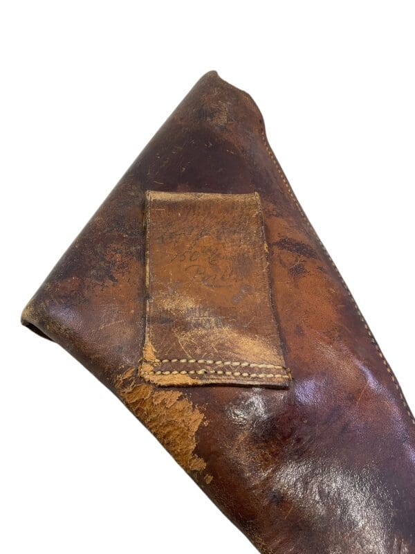 WW1 Canadian CEF Leather Holster 150th Battalion Dated 1914 Named - Image 5