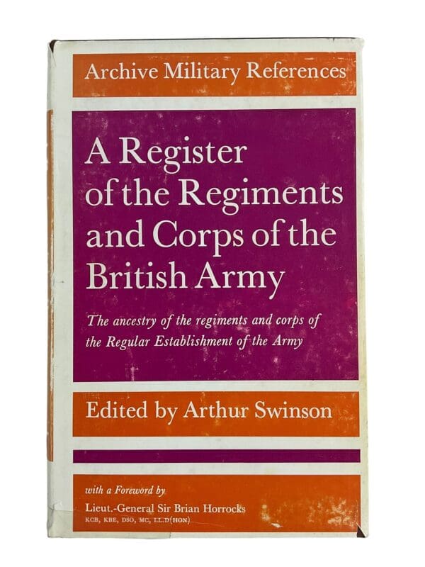 A Register of the Regiments and Corps of the British Army Hardcover Reference Book