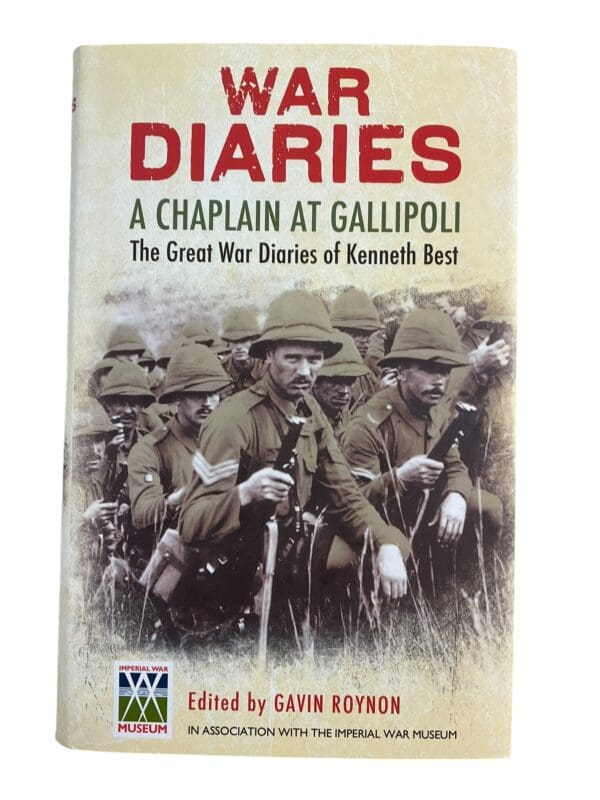 WW2 British BEF War Diaries Chaplain at Gallipoli Hard Cover Reference Book