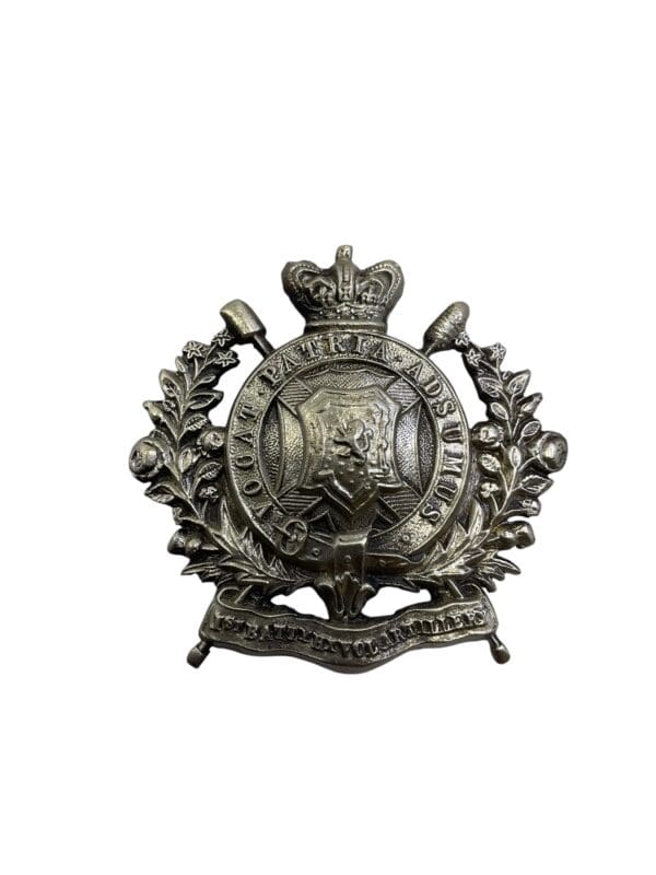 British Victorian 1st Battery Heavy Volunteer Artillery Cap Badge