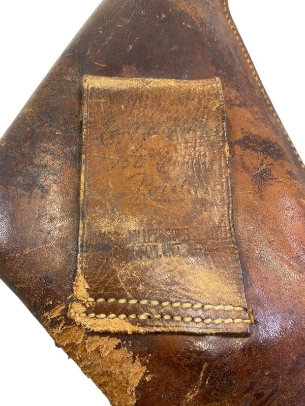 WW1 Canadian CEF Leather Holster 150th Battalion Dated 1914 Named - Image 4