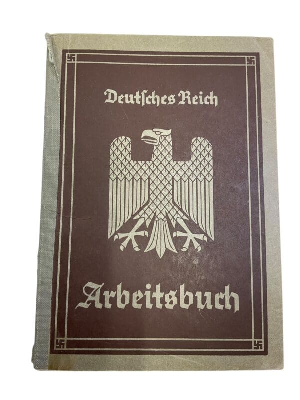 WW2 German Arbeitsbuch Employment Record Book - Neidert