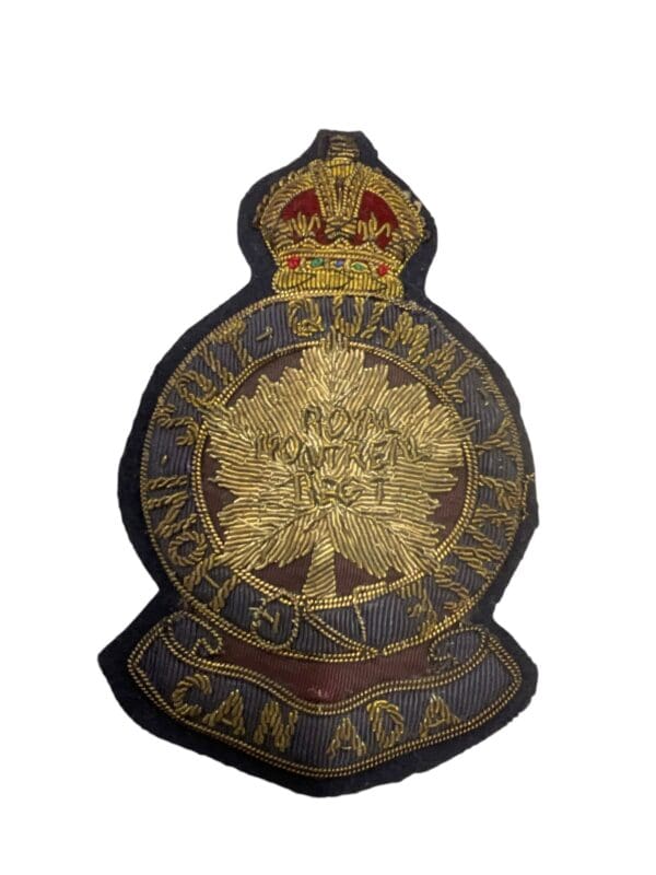 WW2 Canadian Royal Montreal Regiment Blazer Crest Patch