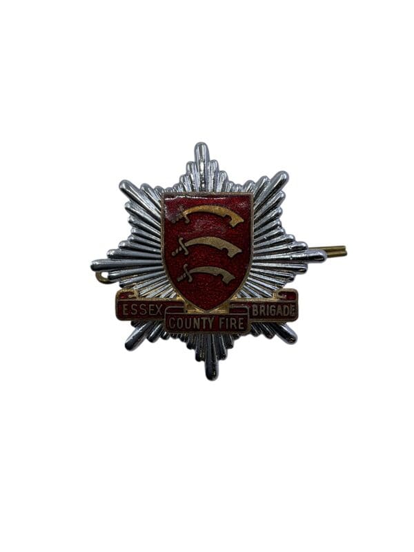 British Essex County Fire Brigade Cap Badge