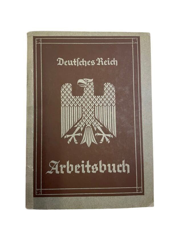 WW2 German Arbeitsbuch Employment Record Book - Hefs