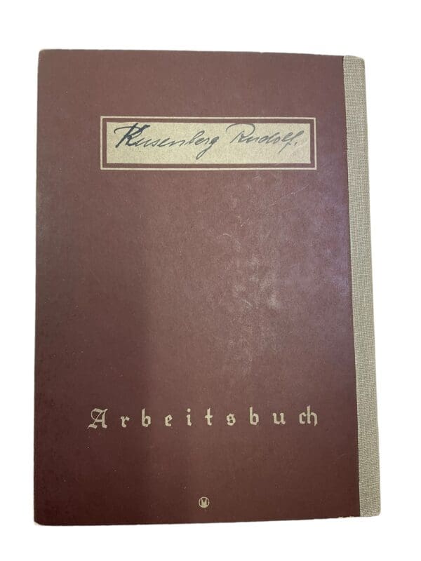 WW2 German Arbeitsbuch Employment Record Book - Kusenberg - Image 3